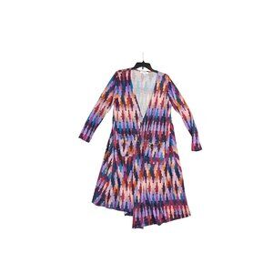 Lularoe Multicolor Geometric Long-Sleeve Cardigan Duster - Size L